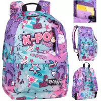 7. CoolPack Cross Plecak Szkolny K-Pop Rainbow F026037