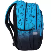 6. CoolPack Prime Pro Plecak Szkolny Football 2T Blue F162008
