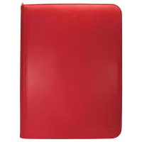 1. Ultra Pro: Vivid 9-Pocket Zippered PRO-Binder - Red