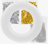 2. Craft With Fun Cekiny Metaliczne Złote/Srebrne  567259