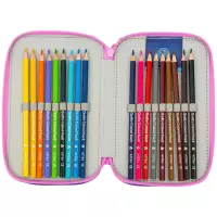 8. AstraBag Piórnik Trzykomorowy z Wyposażeniem AC31 Kitty 503026008