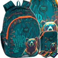 1. CoolPack Zestaw Szkolny Bear 3el. Plecak Jerry F029968 + Worek F159968 + Piórnik F066968