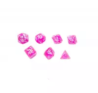 1. Gamegenic: Candy-like Series - RPG Dice Set - Kości do Gry - Raspberry