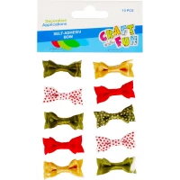 1. Craft With Fun Ozdoba Dekoracyjna Kokardki Kolorowe Samoprzylepne 480821