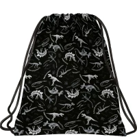 1. BackUp Worek Szkolny na Obuwie Dinozaury Czarny WOB4A114