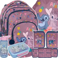 1. Paso Zestaw Szkolny 5el.Aloha Różowy Plecak DS26VV-276 + Piórnik DS26VV-P001BW + Worek DS26VV-712
