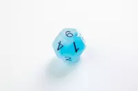 4. Gamegenic: Glow Series - RPG Dice Set - Icy Crumbs