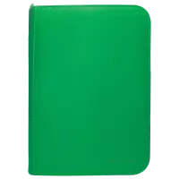 1. Ultra Pro: Vivid 4-Pocket Zippered PRO-Binder - Green