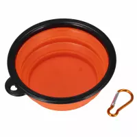 2. Trik&Roll Miska Dla Zwierząt Silkionowa Składana Pomarańczowa 13cm 560890