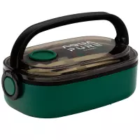 2. Astra Aqua Pure Śniadaniówka ze Sztućcami Zielono-Czarna 511025029