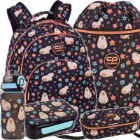 1. CoolPack Zestaw Szkolny Capybara Kapibara 5el. Plecak Base Plus F027937 + Worek F070937 + Piórnik F062937 + Z18937 + Z17937