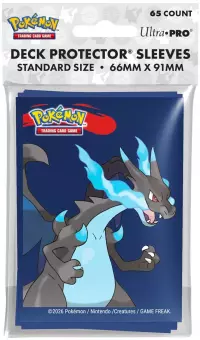 1. Ultra Pro: Pokemon - Deck Protector Sleeves - Koszulki na Karty - Mega Charizard X - 65 szt.