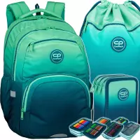 1. CoolPack Zestaw Szkolny Gradient Blue Lagoon 3el. Plecak Pick F099690 + Worek F070690 + Piórnik F067690