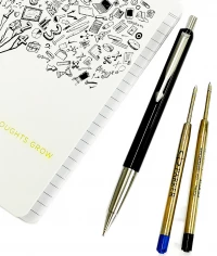 5. Parker Zestaw Czarny Vector Pióro Długopis Wkłady Notes 2046839