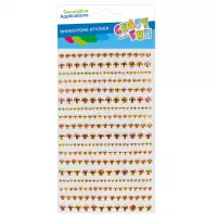 1. Craft With Fun Ozdoba Dekoracyjna Samoprzylepna Kryształki Złote 545752