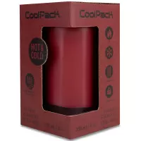 1. CoolPack Kubek Termiczny Metalowy Tom 350ml Burgundy Z29010