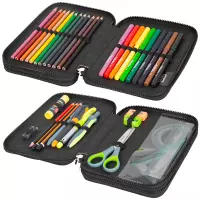 2. CoolPack Jumper XL Piórnik Dwukomorowy Z Wyposażeniem Let's Gol F077674