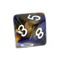 3. Komplet kości REBEL RPG - Dwukolorowe - Pomarańczowo-niebieskie