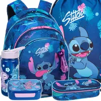 1. CoolPack Zestaw Szkolny Stitch Blue 5el Plecak F029780 + Worek F054780 + Piórnik F062780 + STLO9913 + STLO9903