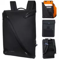 1. R-Bag Plecak Męski na Laptopa 15" z USB Acro Black Z071