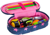 2. CoolPack Campus Piórnik Tuba Usztywniona Z Organizerem Pink Stars C62136