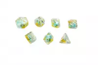 1. Gamegenic: Embraced Series - RPG Dice Set - Kości do Gry - Green Skull