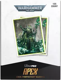 4. Ultra-Pro: Necron Codex Aligned - 105ct Apex Deck Protector Sleeves - Koszulki na karty