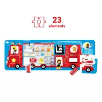 2. Puzzle z Dziurką Wóz strażacki 2+
