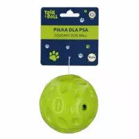 1. Trik&Roll Zabawka Dla Psa Piłka Piszczek z Dźwiękiem Zielona 9cm 560670