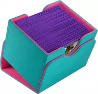 5. Gamegenic: Sidekick 100+ XL Convertible - Pudełko na Karty - Teal/Pink