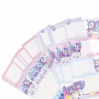 1. Starpak Naklejki Na Zeszyt Unicorn 1 Listek 6szt 536027