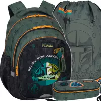 1. CoolPack Zestaw Szkolny Mandalorian 3el. Plecak Jerry F029781 + Worek F054781 + Piórnik F062781