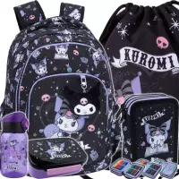 1. CoolPack Zestaw Szkolny Kuromi 5el. Plecak Prime Pro F162031 + Worek F054031 + Piórnik F067031 + 14003PTR + 14041PTR
