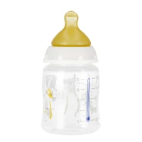 3. Nuk Butelka 150ml 0-6m First Choice+ Smoczek Lateksowy M Popielata 527885