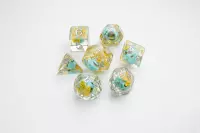 2. Gamegenic: Embraced Series - RPG Dice Set - Kości do Gry - Green Skull