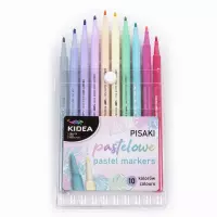 4. Kidea Pisaki Pastelowe 10 kolorów 080403
