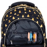 6. AstraBag Plecak Szkolny AB300 Golden Teddy 502024090
