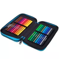 3. CoolPack Jumper 2 Piórnik Dwukomorowy Z Wyposażeniem Football 2T Blue F066008