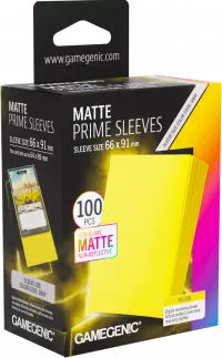 1. Gamegenic: Matte Prime Sleeves (66x91 mm) - Yellow - 100 sztuk