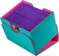 3. Gamegenic: Sidekick 100+ XL Convertible - Pudełko na Karty - Teal/Pink