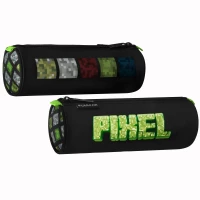 5. Starpak Piórnik Tuba Na Zamek Pixel Zielony 527230