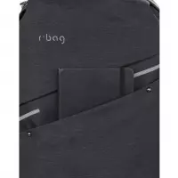 8. R-Bag Plecak Męski na Laptopa 15" z USB Bunker Black Z111