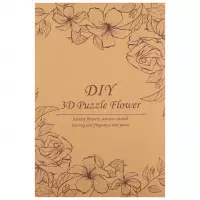 4. Mega Creative Puzzle Drewniane 3D Kwiaty 590291