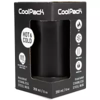1. CoolPack Kubek Termiczny Metalowy Tom 350ml Black Z29011