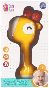 1. Bam Bam Grzechotka Żyrafka 2w1 570578