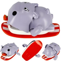 1. Mega Creative Naciągana Zabawka Do Kąpieli Hipcio 13cm 499211