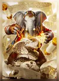 4. Gamegenic: Magic the Gathering - Secrets of Strixhaven - Premium Art Sleeves - Quintorius, History Chaser