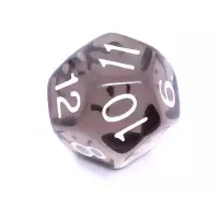 5. Komplet kości REBEL RPG - Kryształowe - Czarne