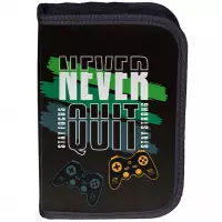 3. Paso Piórnik Dwuklapkowy bez Wyposażenia Never Quit PP26GQ-P001BW