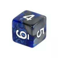 8. Komplet kości REBEL RPG - Dwukolorowe - Niebiesko-szare